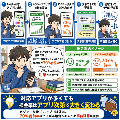 HIT（ヒット）のマイナーな後払いアプリの換金率への不満