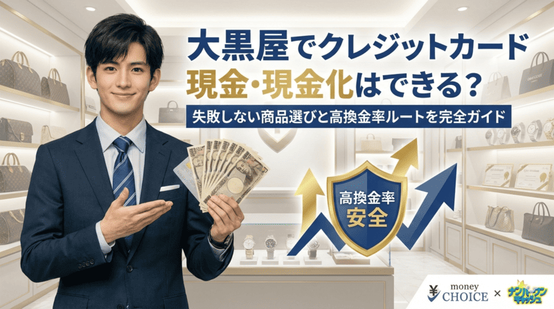 大黒屋でクレジットカード現金化はできる？失敗しない商品選びと高換金率ルートを完全ガイド