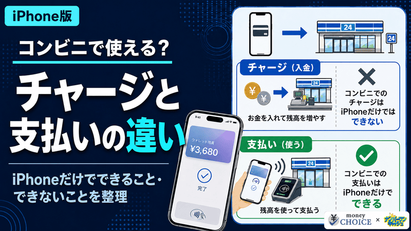 バンドルカードはiPhoneでコンビニ利用できる？チャージ方法と支払い方をわかりやすく解説