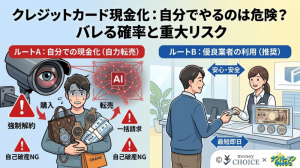 クレジットカード現金化を自分でやるのは危険？バレる確率と重大なリスク