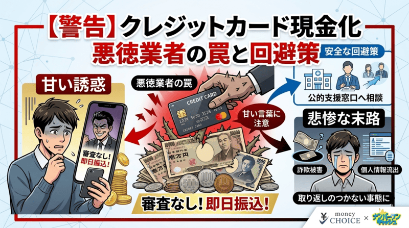 【警告】クレジットカード現金化で悪徳業者を利用した悲惨な末路と回避策