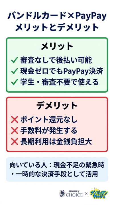 バンドルカードとPayPayを併用するメリットとデメリット
