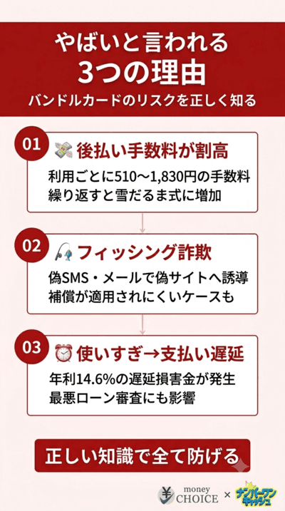 バンドルカードが「やばい」と言われる3つの理由
