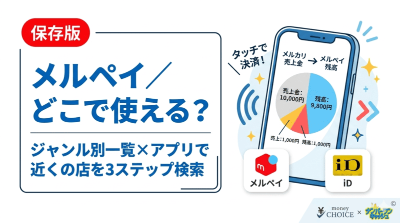 メルペイが使えるお店はどこ？ジャンル別一覧と近くの店舗を3ステップで探す方法